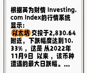 九游-以太坊上扬势惊人，一夜飙升19%，加密市场沸腾