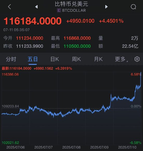 包含比特币冲破116美元大关，牛市是否已来临？的词条